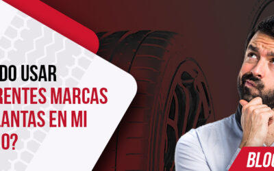¿Puedo usar diferentes marcas de llantas en mi carro?